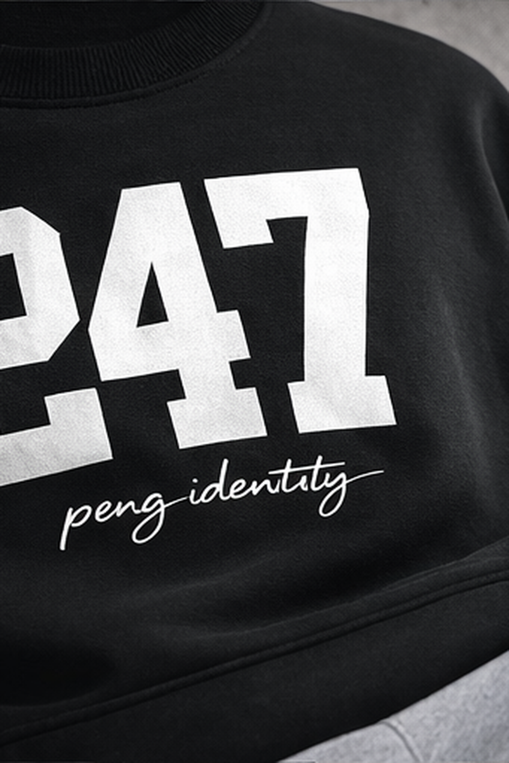 247 Crewneck Sweatshirt – 24/7 Hustle Streetwear | Peng Identity - Image 3