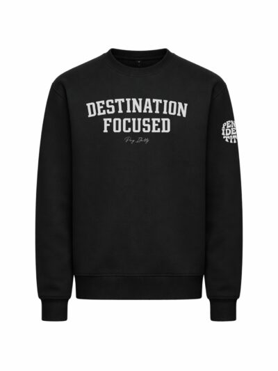 Destination Focused Sweatshirt | Minimal Motivational Crewneck – Peng Identity