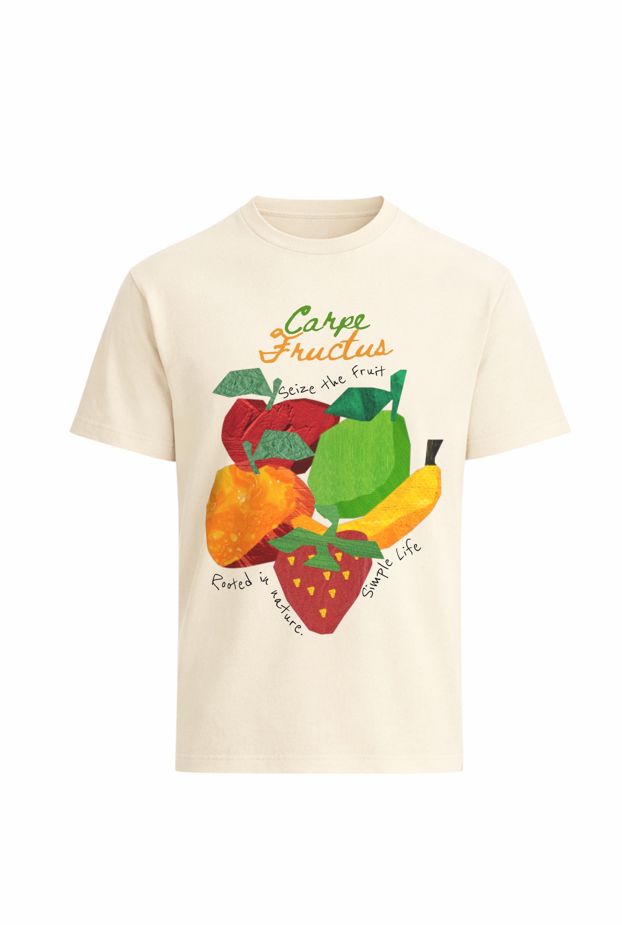 Carpe Fructus graphic t shirt with fruit illustration by Peng Identity