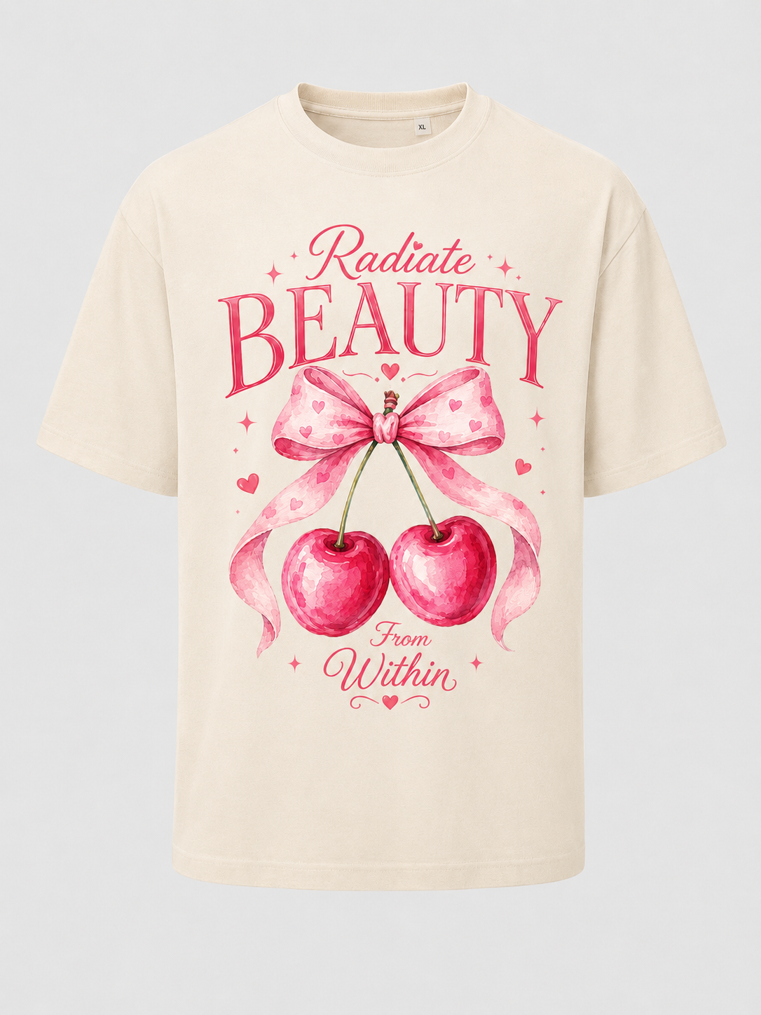 Relaxed Fit Cute Summer Top with Cherry Print for Women product image 2
